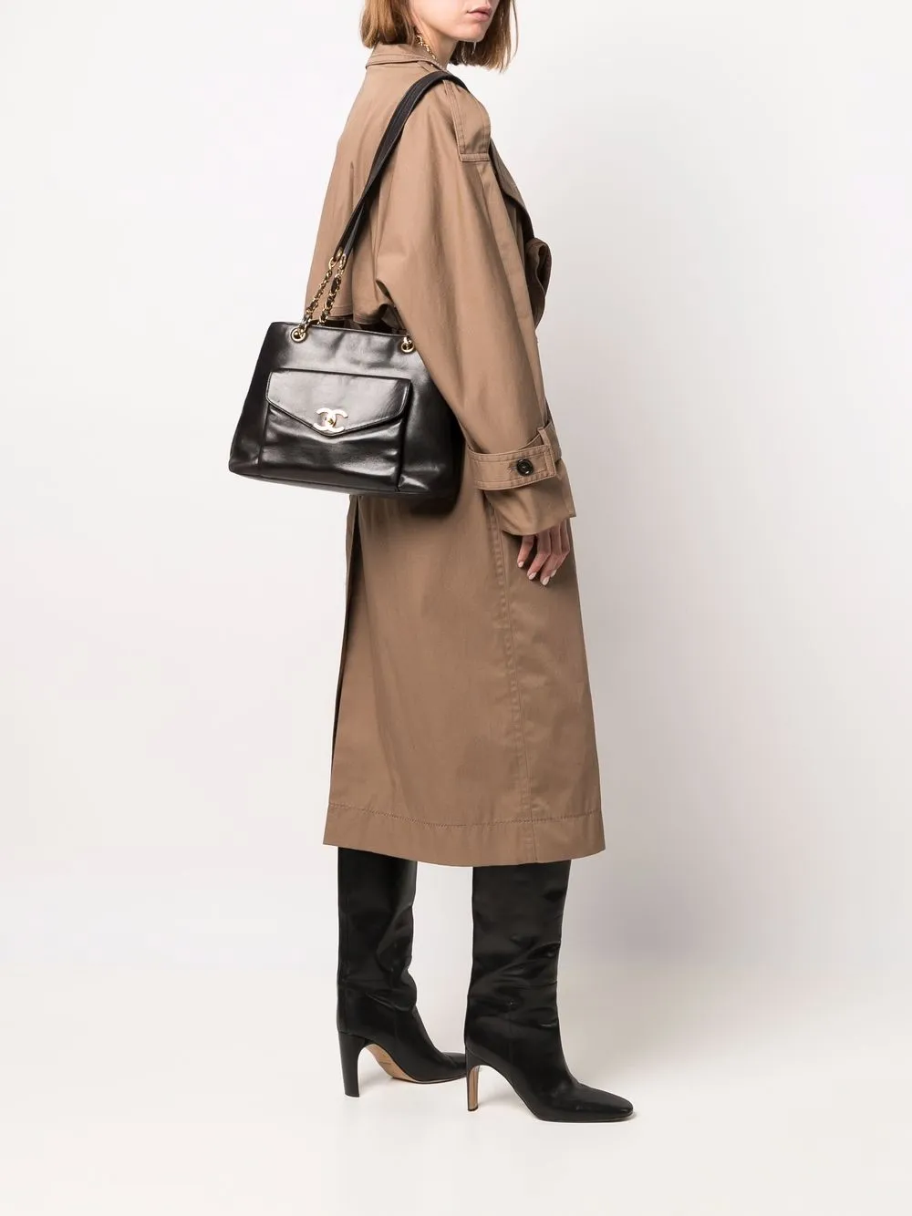 фото Chanel pre-owned сумка на плечо с логотипом cc