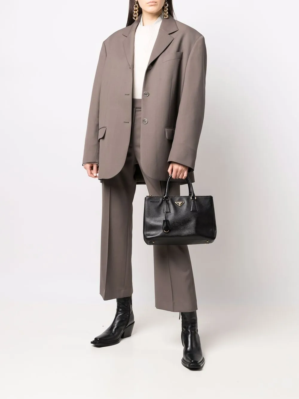 Image 2 of Prada Pre-Owned Saffiano Lux Gallerina handbag