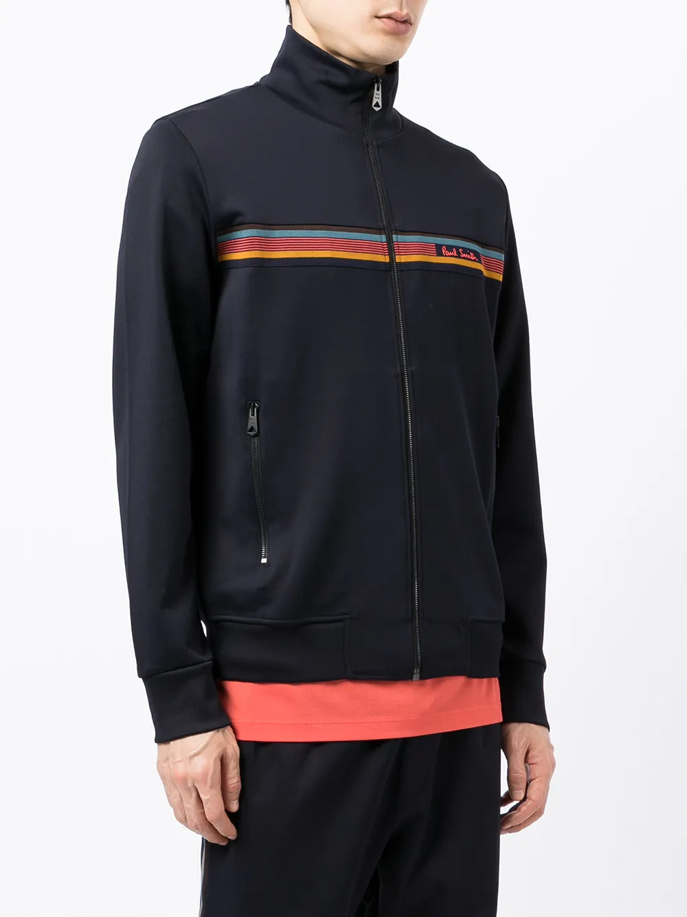 фото Paul smith спортивная куртка на молнии с полосками