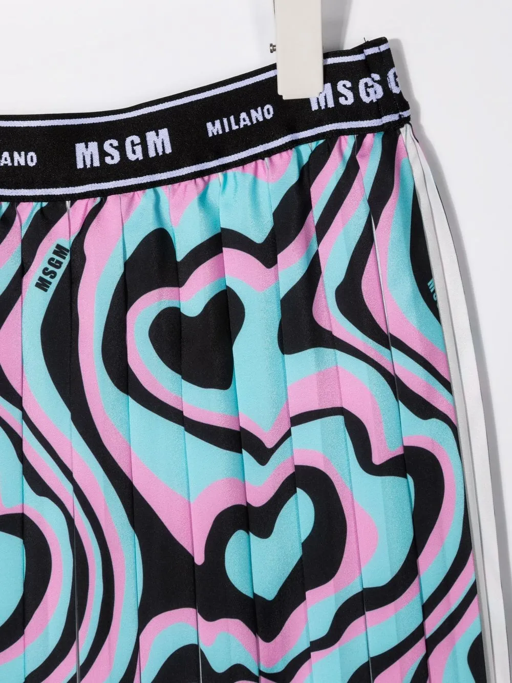 фото Msgm kids плиссированная юбка с принтом