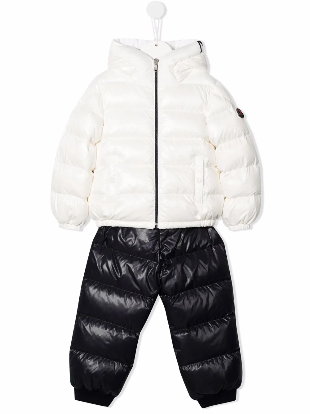 Moncler Enfant комплект из дутого комбинезона и пуховика