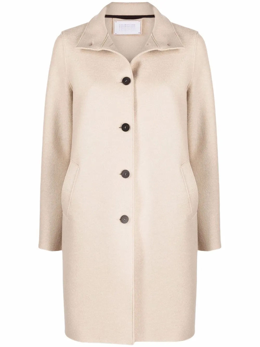 

Harris Wharf London single-breasted wool coat - Neutrals