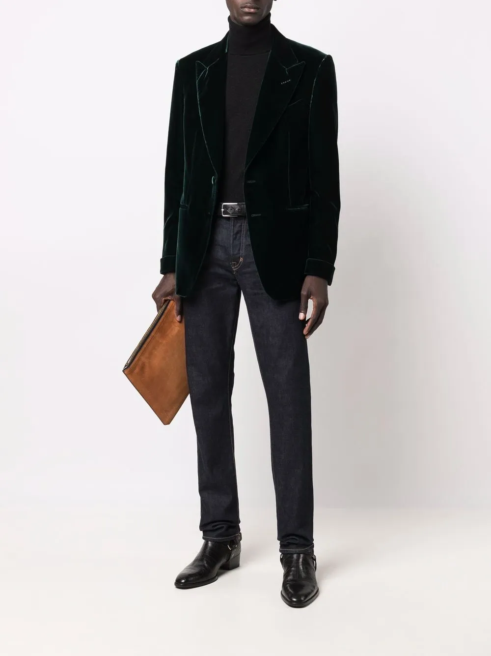 TOM FORD single-breasted velvet blazer | Blazers | Image 2