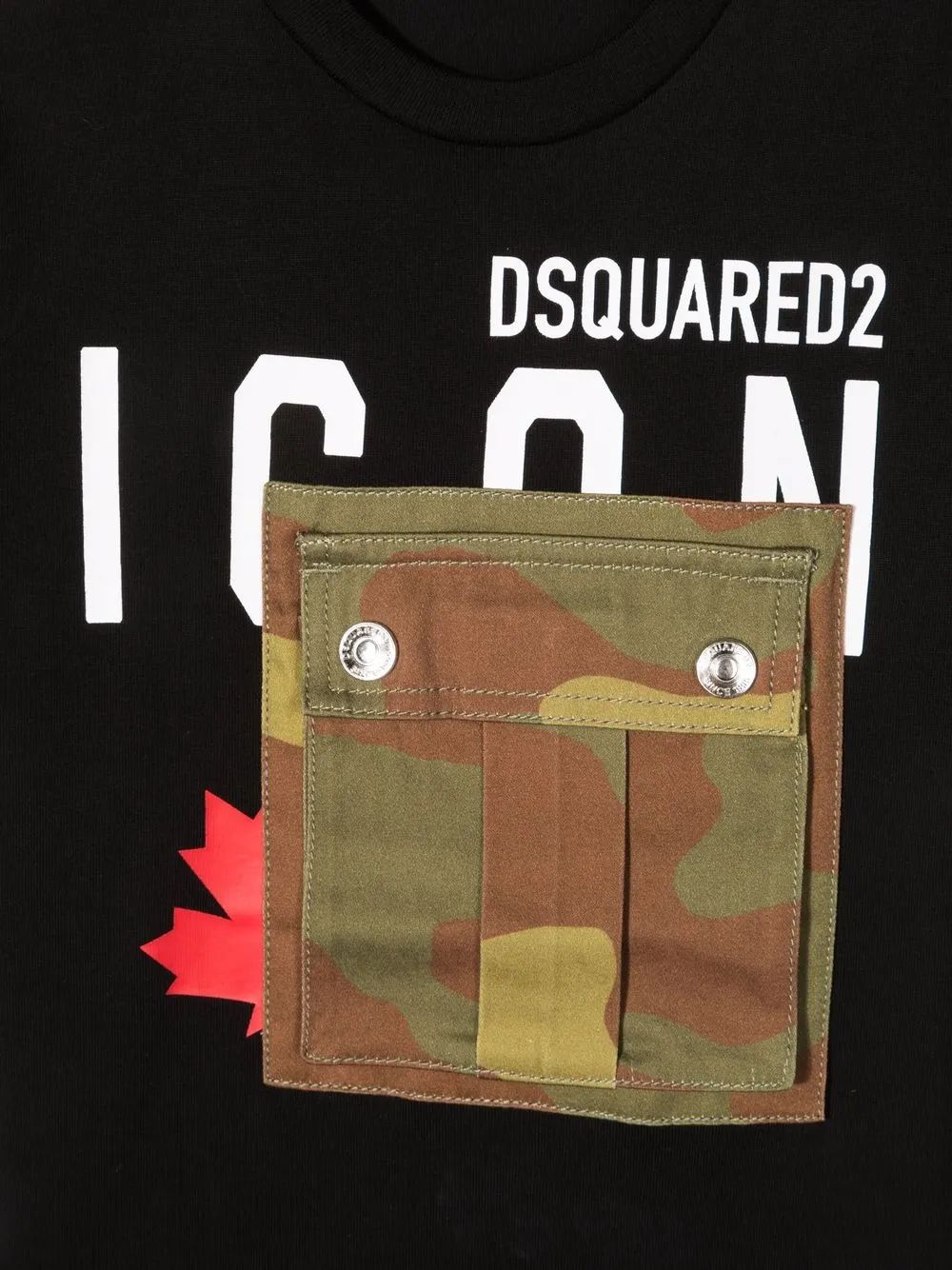 фото Dsquared2 kids футболка с карманом