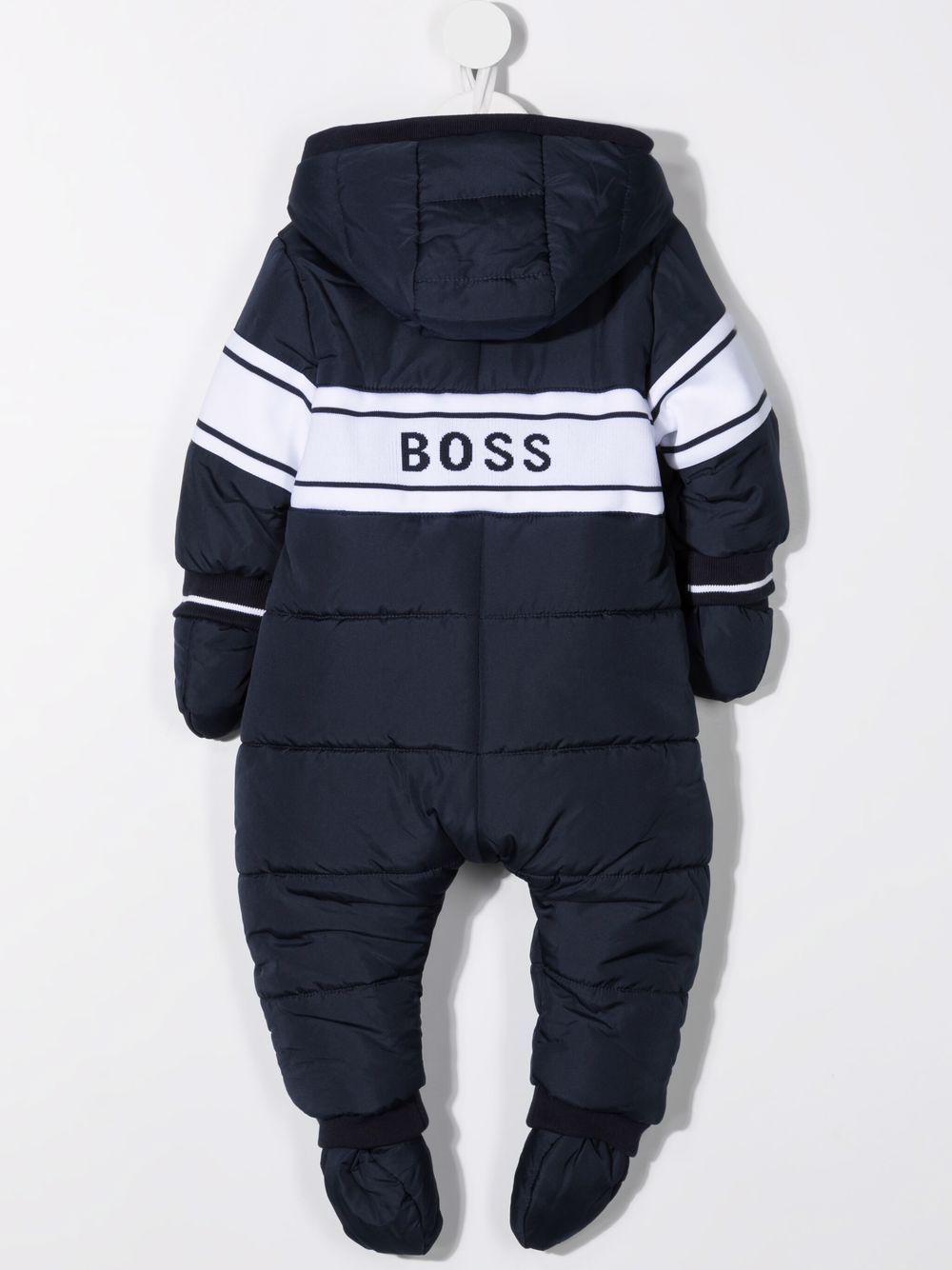 фото Boss kidswear дутый комбинезон с нашивкой-логотипом