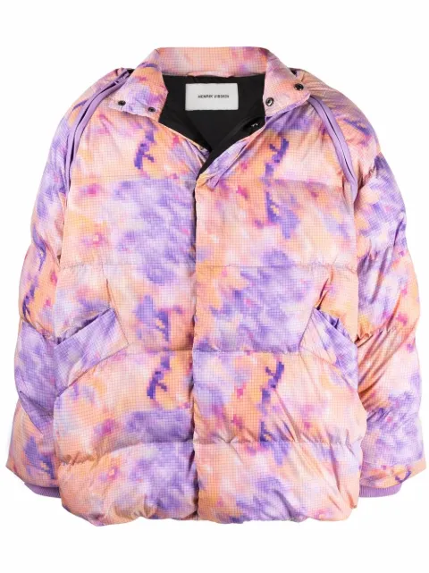 Henrik Vibskov Filo abstract-print padded jacket 