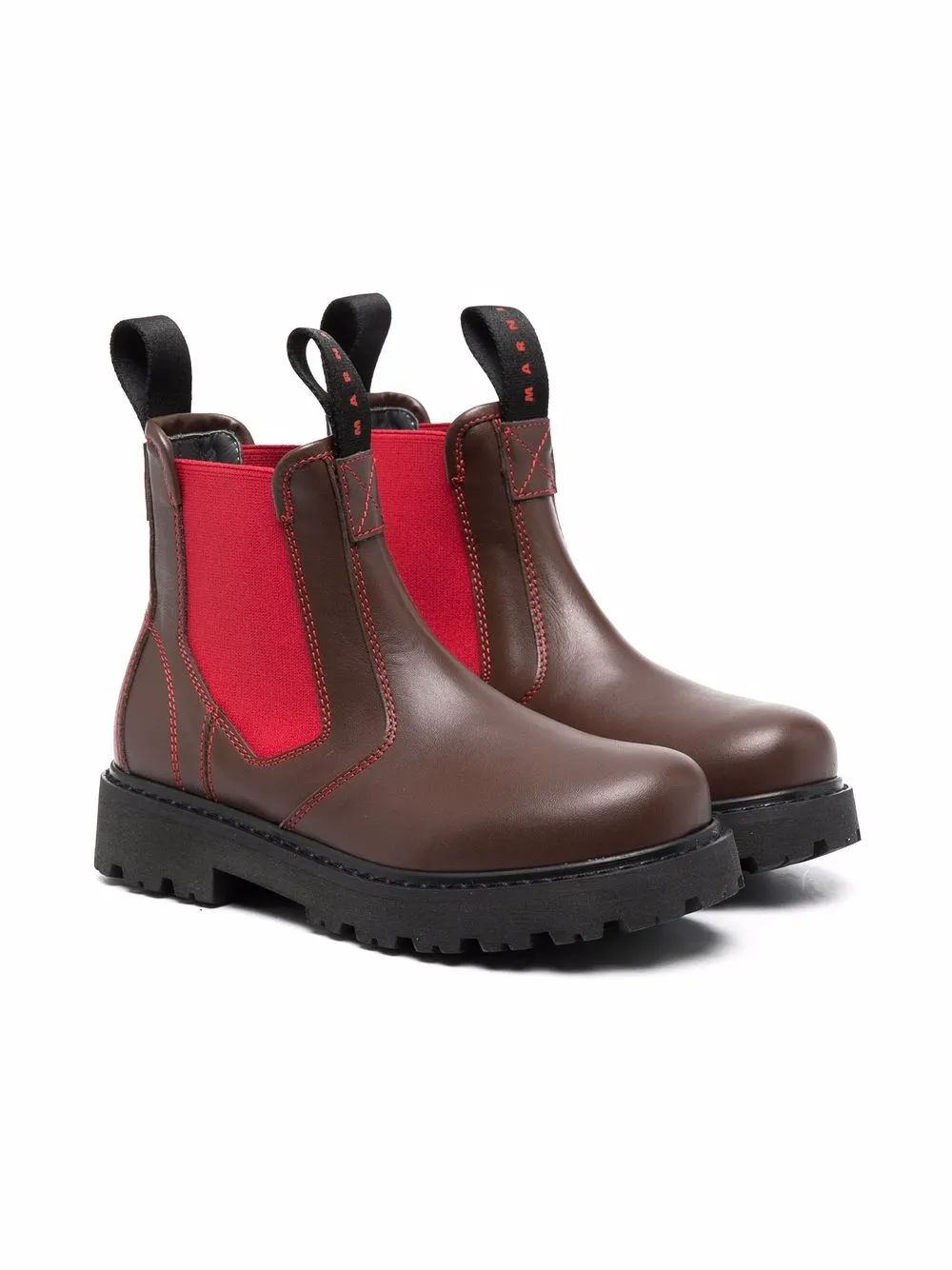 

Marni Kids botas estilo slip-on - Marrón