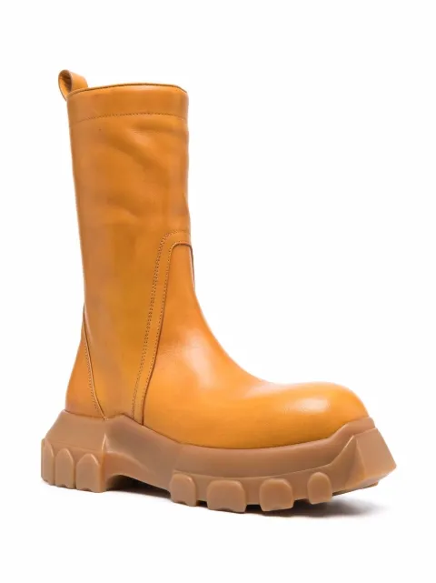 shearling tractor boots
