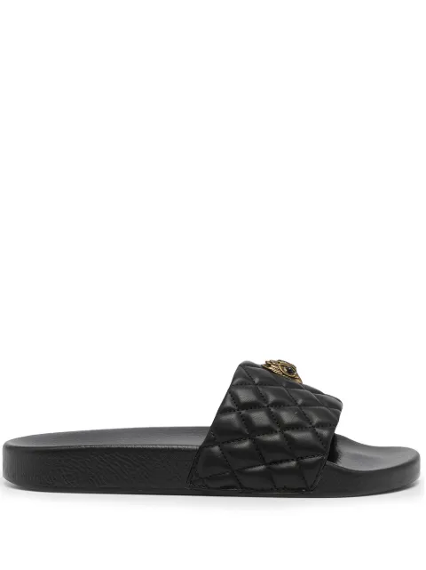 Kurt Geiger London Meena Eagle quilted slides