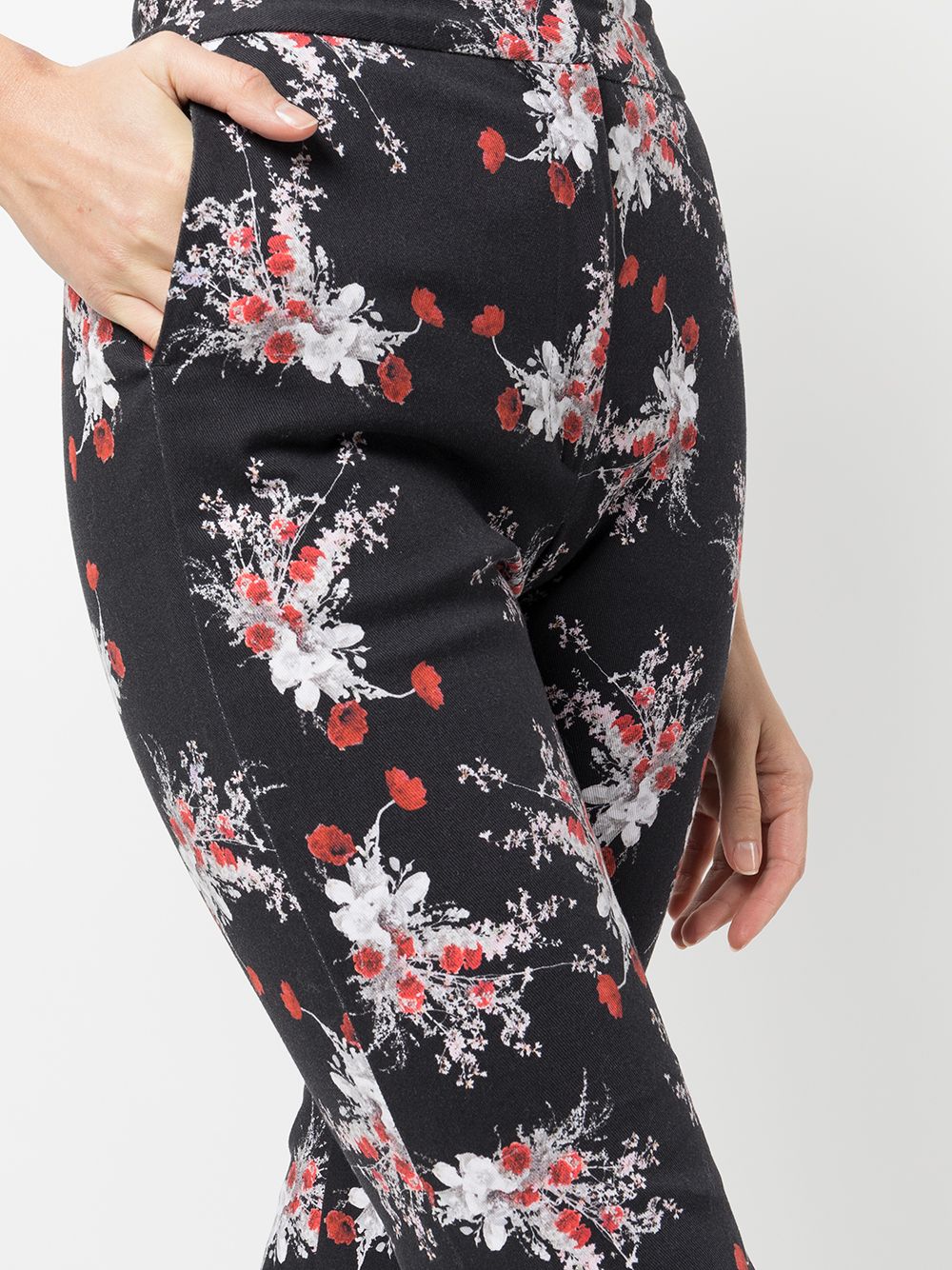 фото Adam lippes расклешенные брюки с цветочным принтом
