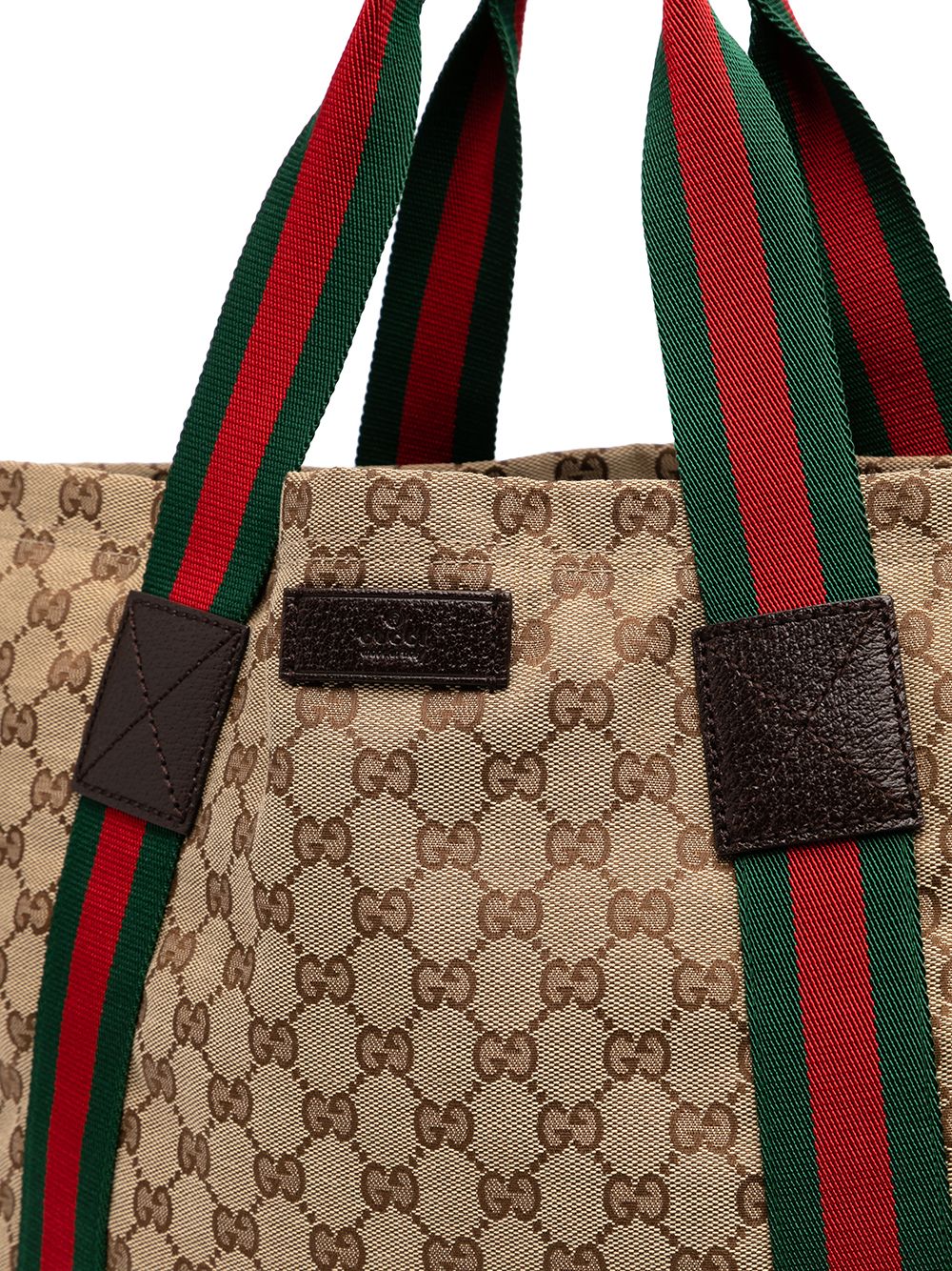 фото Gucci pre-owned сумка-тоут sherry sylvie 2000-х годов с отделкой web