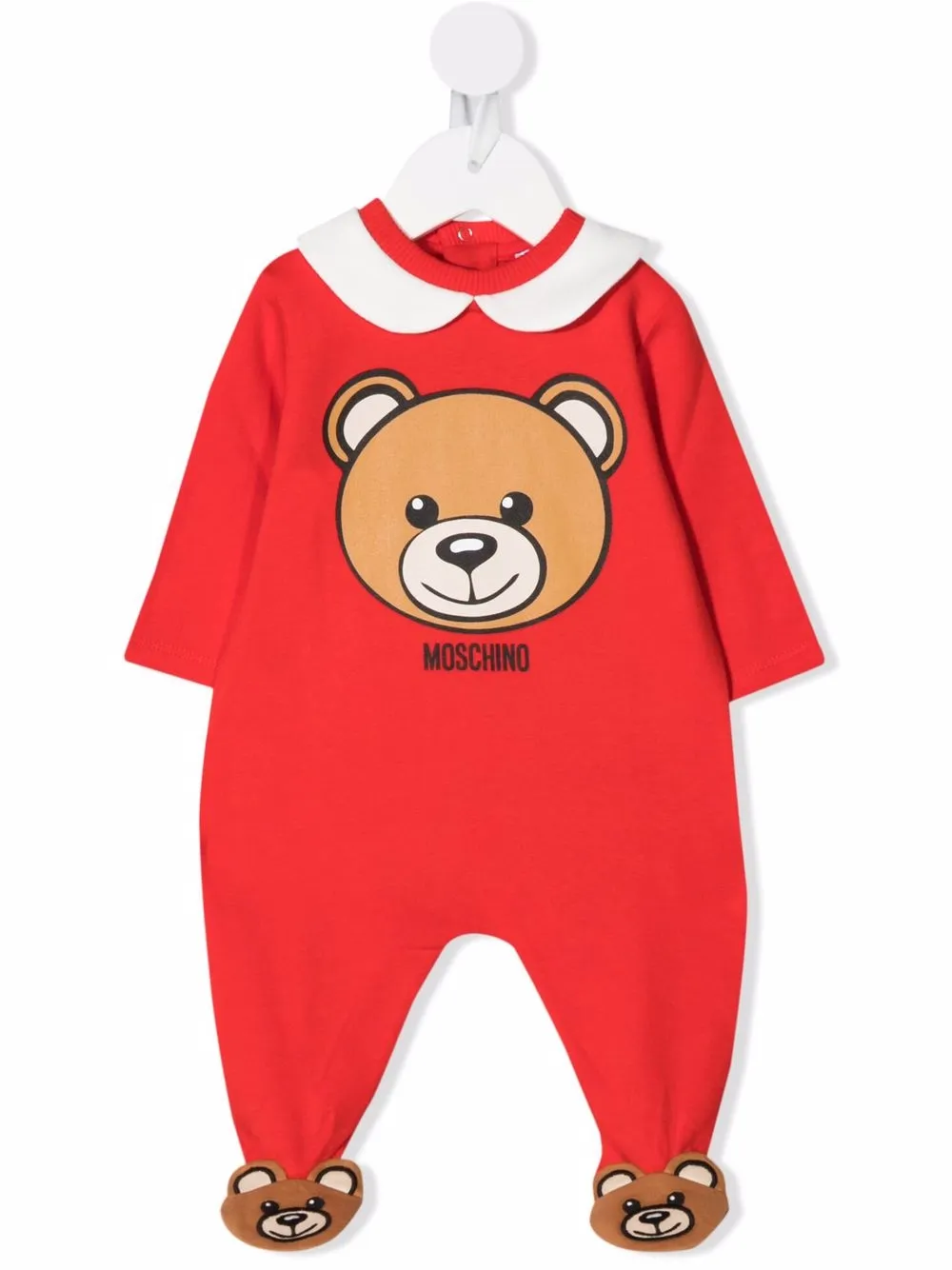 Moschino Kids Pyjama met logo Rood
