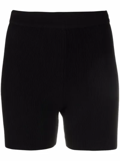 Jacquemus high-waisted ribbed cycling shorts