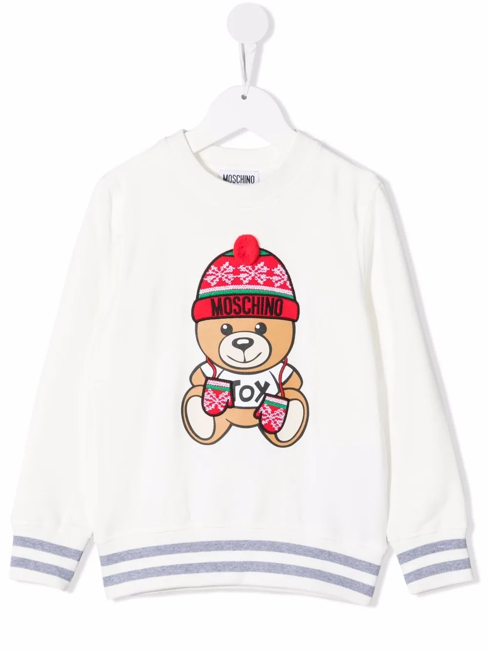 

Moschino Kids suéter con motivo Teddy Bear - Blanco