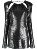 The Attico sequin-embellished dress - Grey