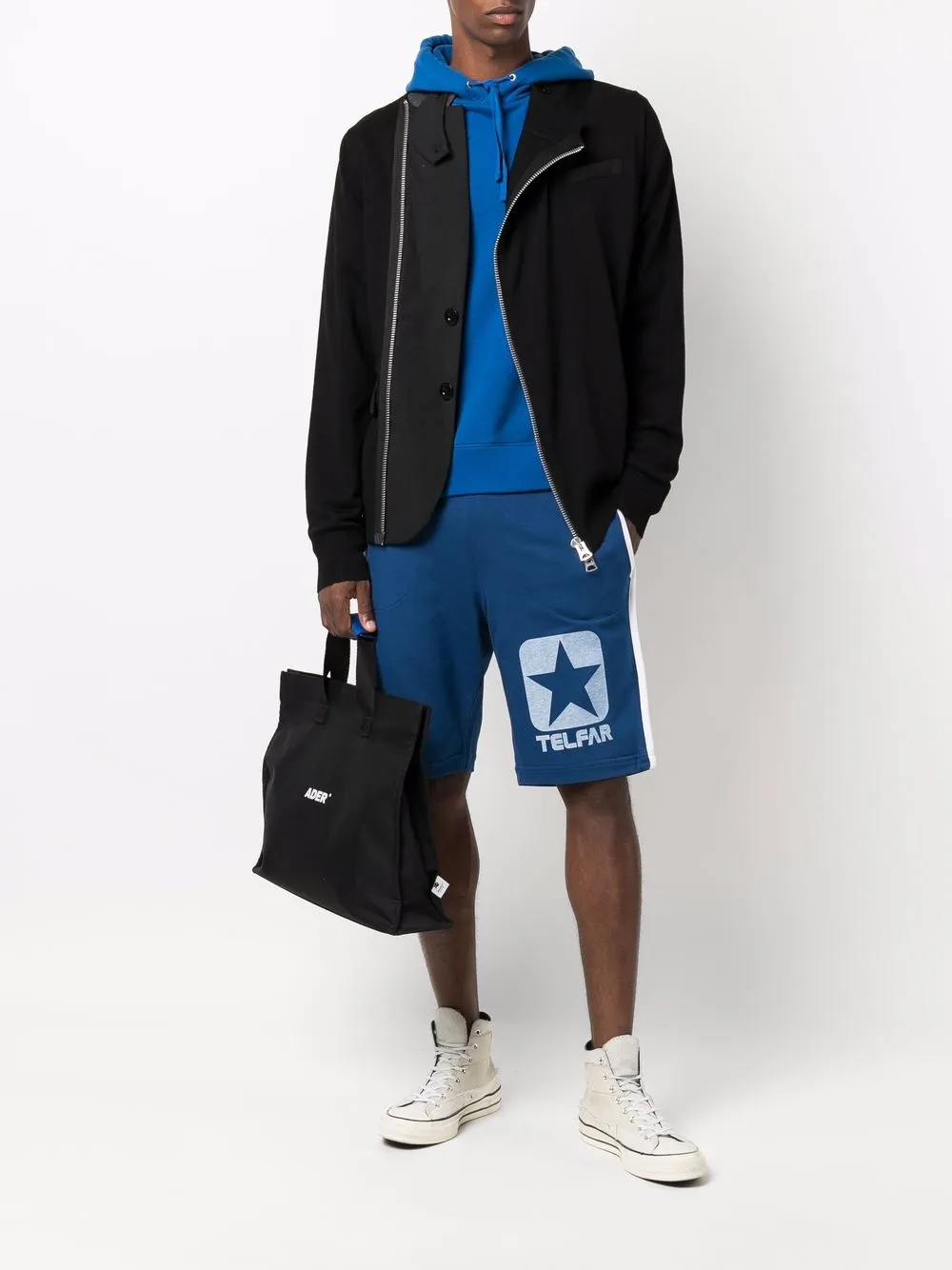 Converse Trainingsshorts met logoprint - Blauw