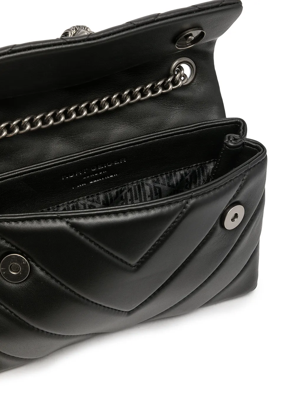 Kurt Geiger Kensington Quilted Shoulder Bag In Schwarz | ModeSens