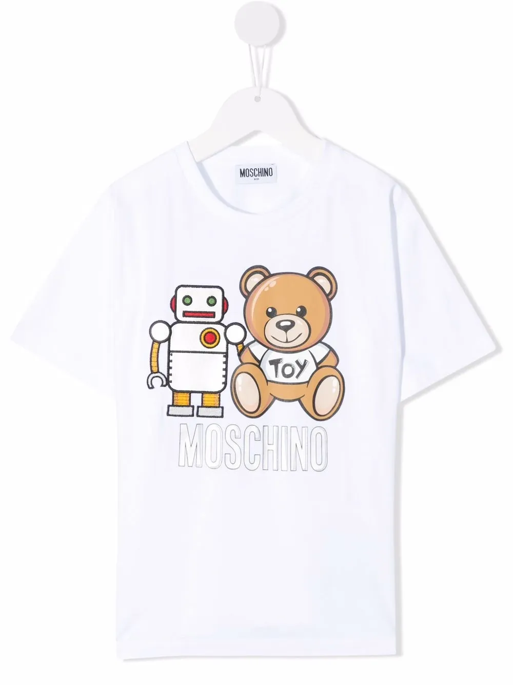 фото Moschino kids футболка teddy bear с логотипом