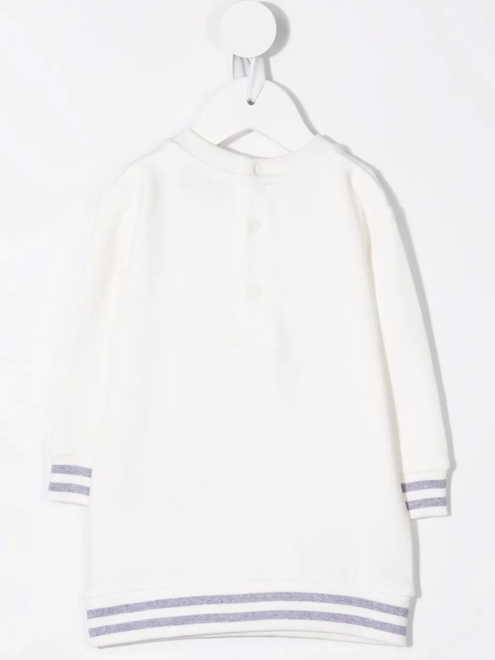 фото Moschino kids платье-свитер с принтом teddy bear