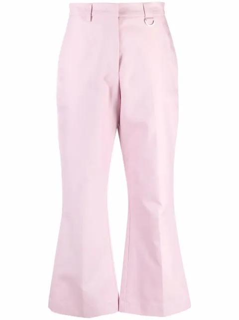 MSGM pressed-crease cotton tailored trousers 