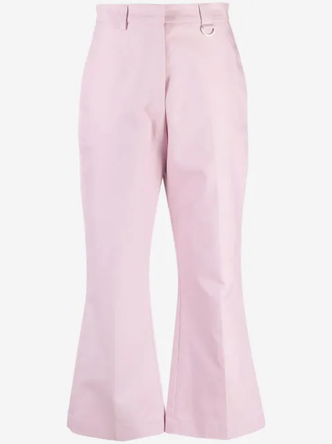 MSGM pressed-crease cotton tailored trousers