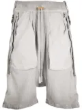 Boris Bidjan Saberi deconstructed shorts - Grey