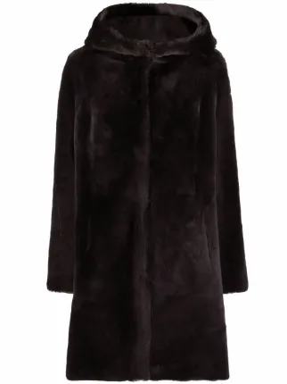Arma Hooded Shearling Coat - Farfetch
