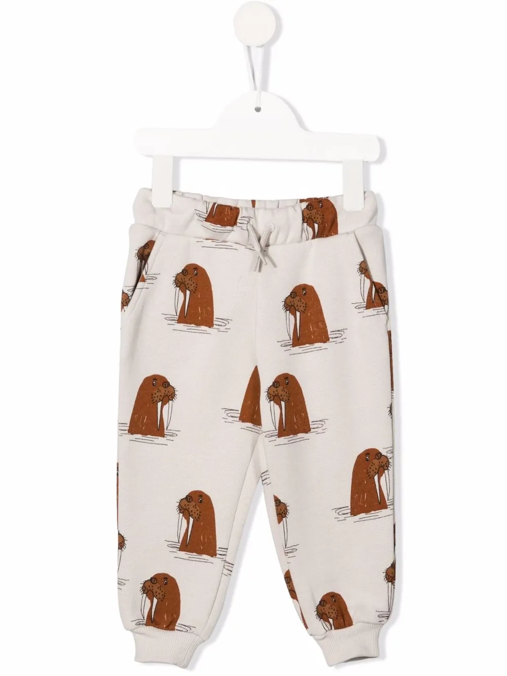 фото Mini rodini спортивные брюки с принтом walrus