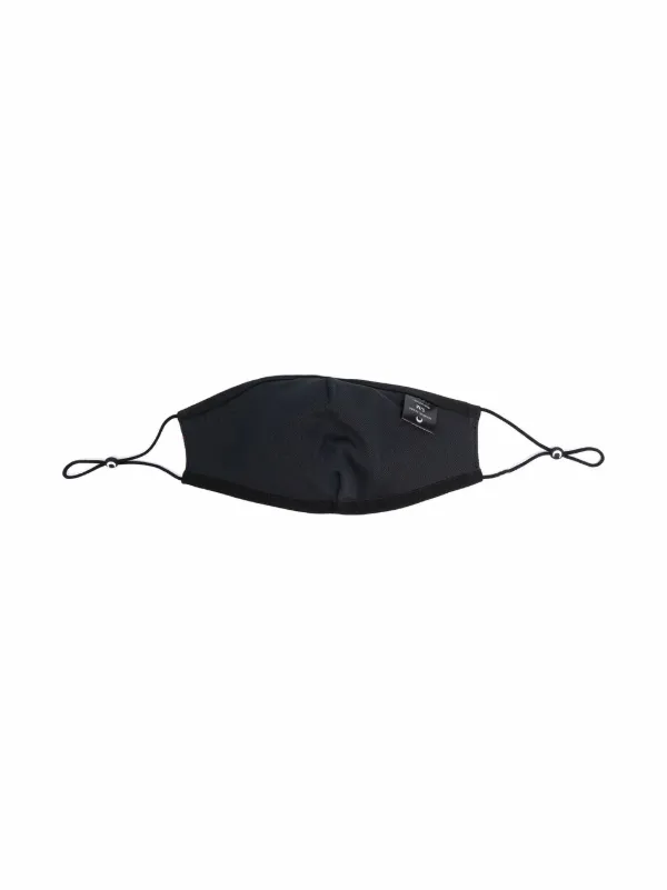 Marine Serre Crescent moon-print Face Mask | Black | FARFETCH