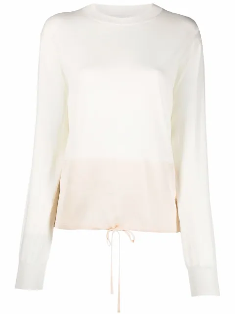 Jil Sander drawstring fine-knit jumper