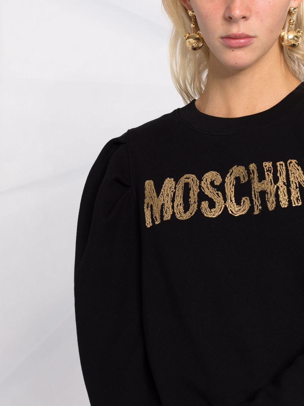 фото Moschino толстовка с объемными рукавами и логотипом