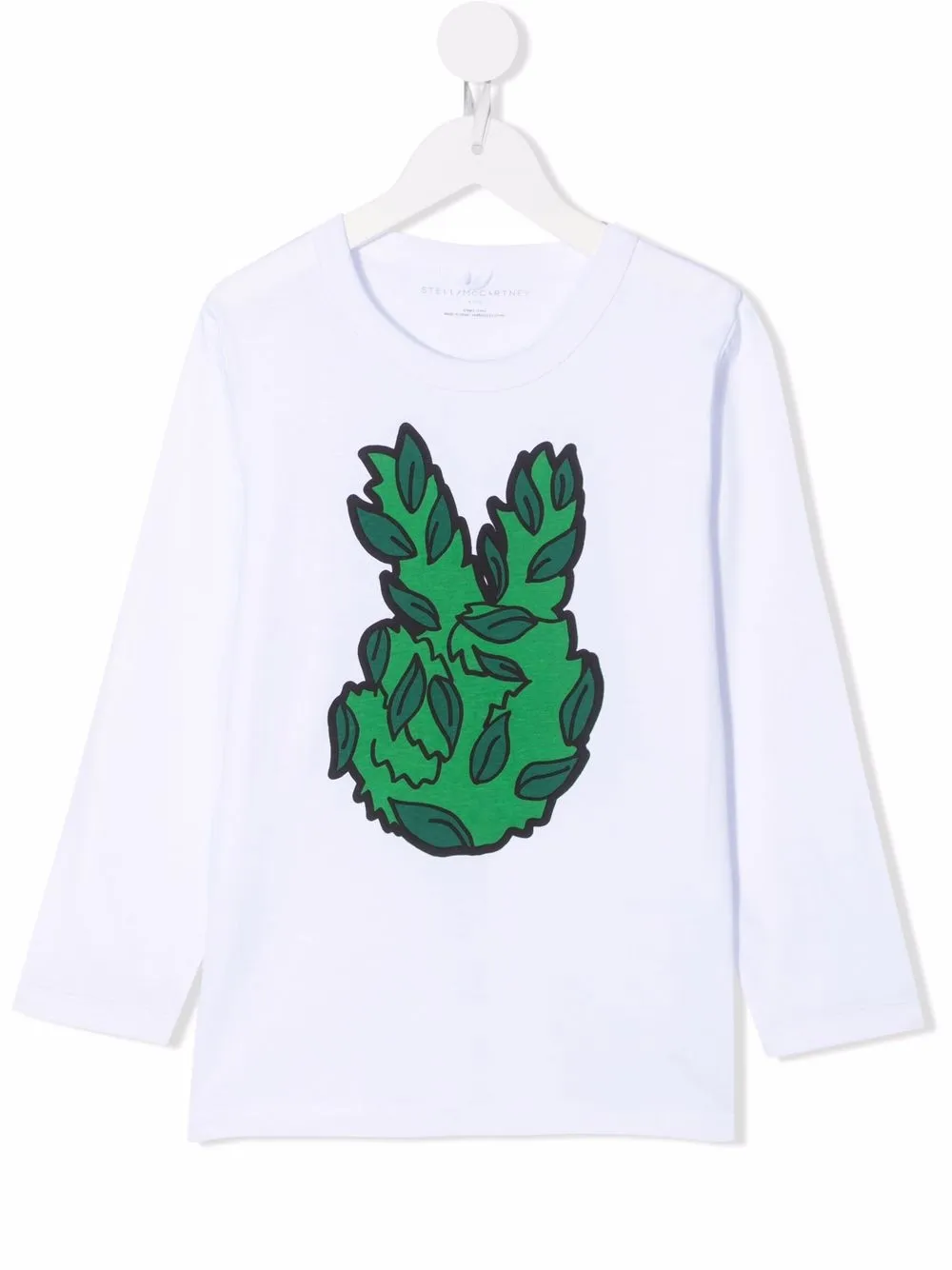 

Stella McCartney Kids playera con estampado de paz - Blanco