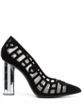 Ferragamo 110mm Mirrored Heel pumps - Black