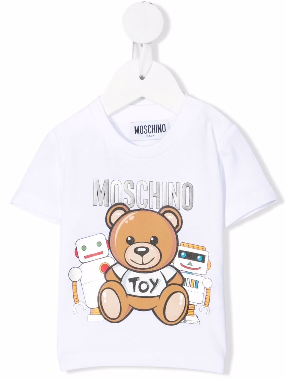 фото Moschino kids футболка с принтом