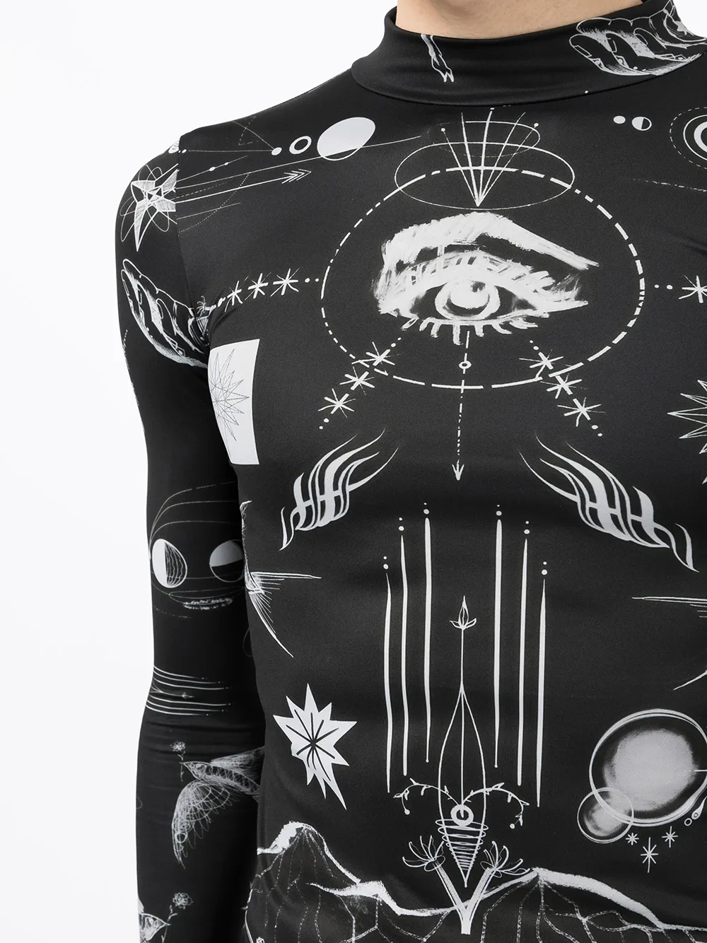 Sacai x Jean Paul Gaultier x Dr. Woo Printed Top - Farfetch