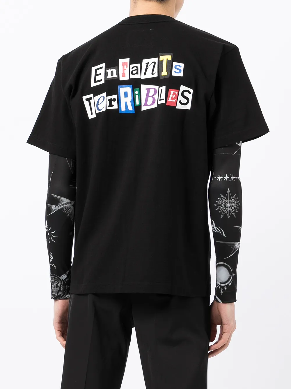 фото Sacai футболка с надписью