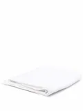 CHANEL Pre-Owned 2010 CC logo frayed towel - White