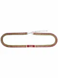 Christian Dior Pre-Owned 2000s rhinestone-embellished chain-link belt - Red