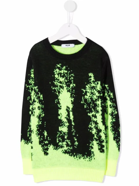 MSGM Kids suéter con estampado
