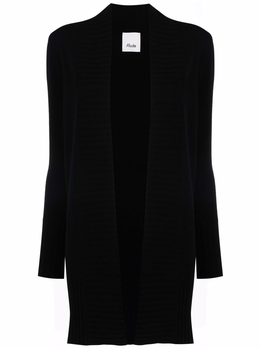 open-front longline cardigan