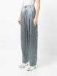 Giorgio Armani abstract-print silk-satin trousers