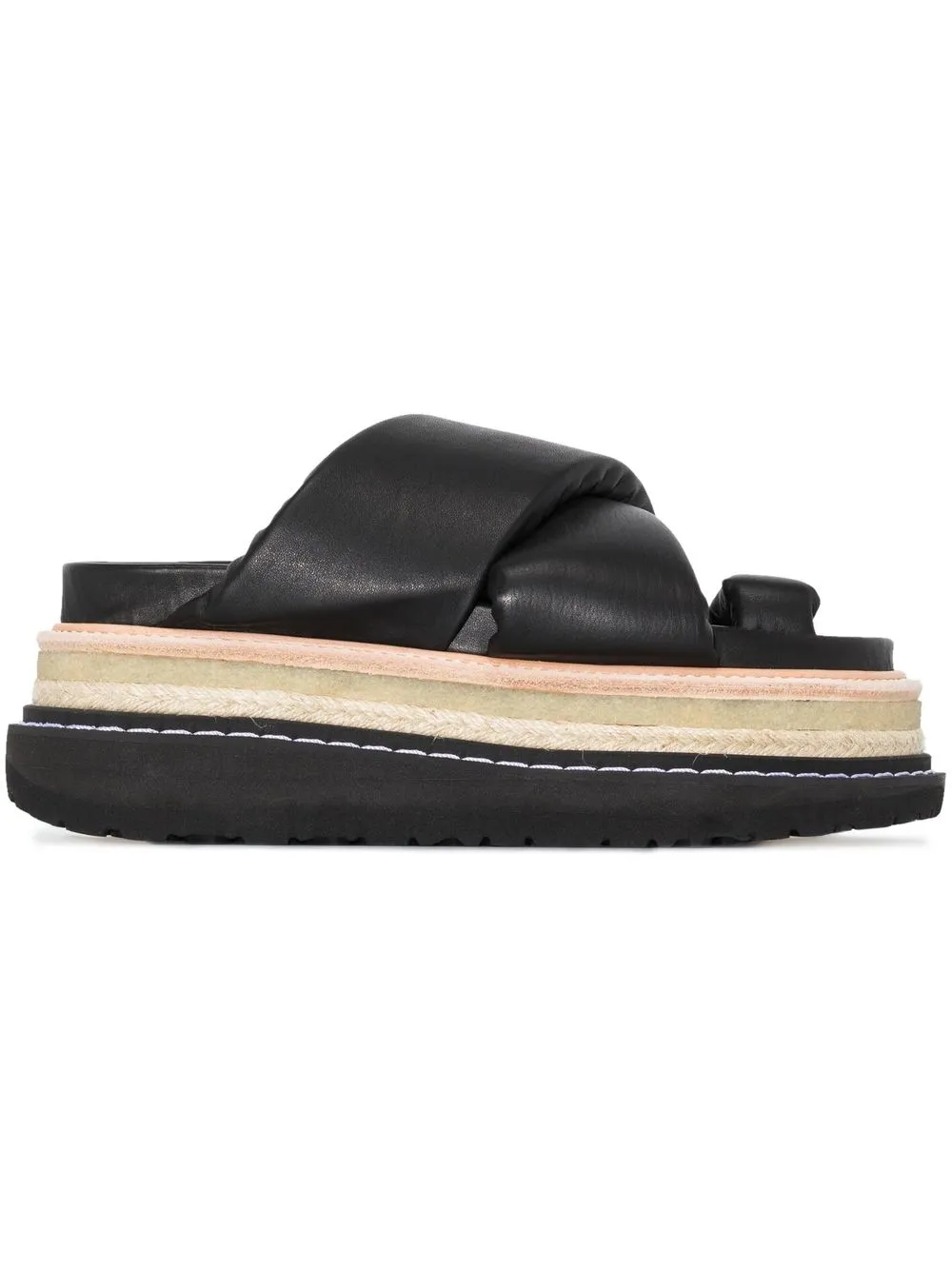 Lyst - Gucci Stripe Rubber Slide Sandal in Red for Men - Save 27%