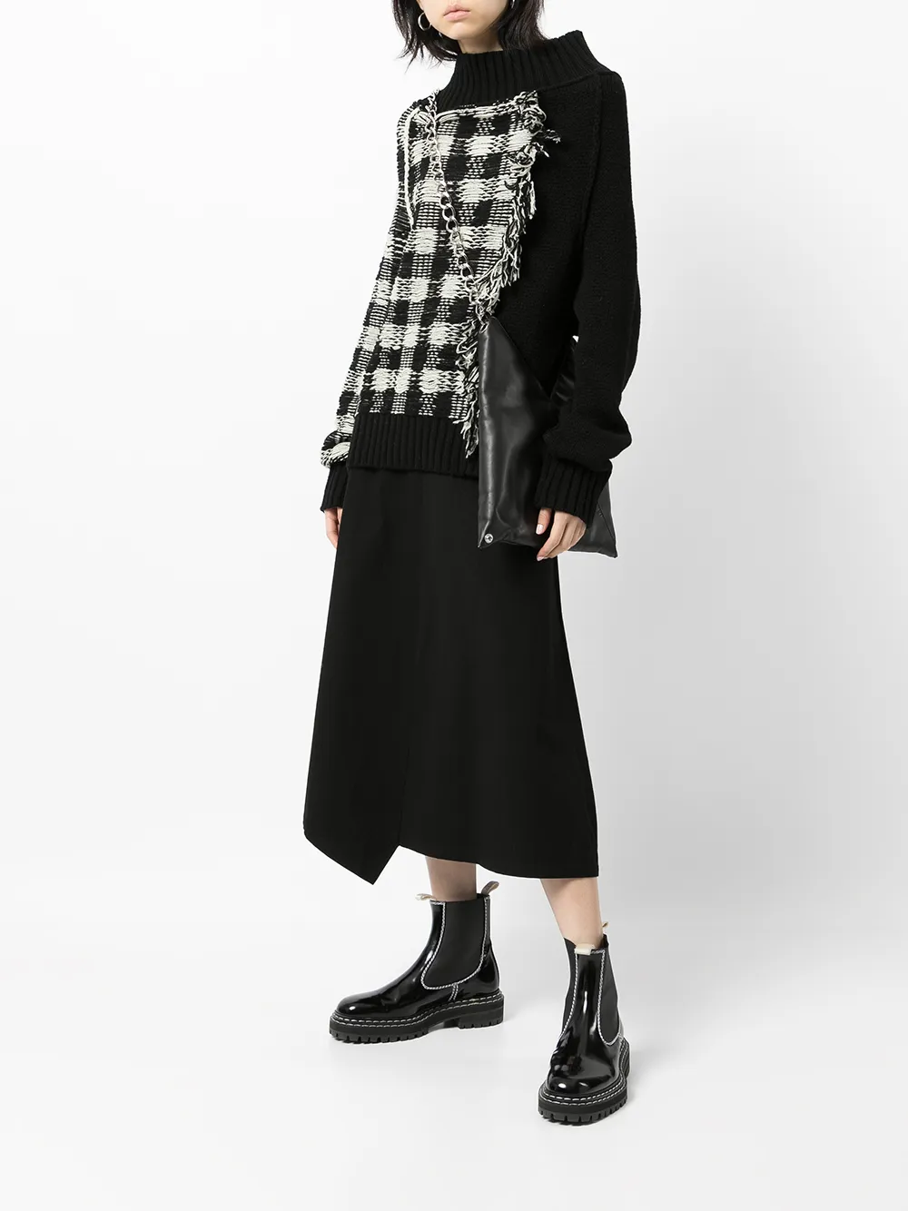 Y's Asymmetrische rok - Zwart