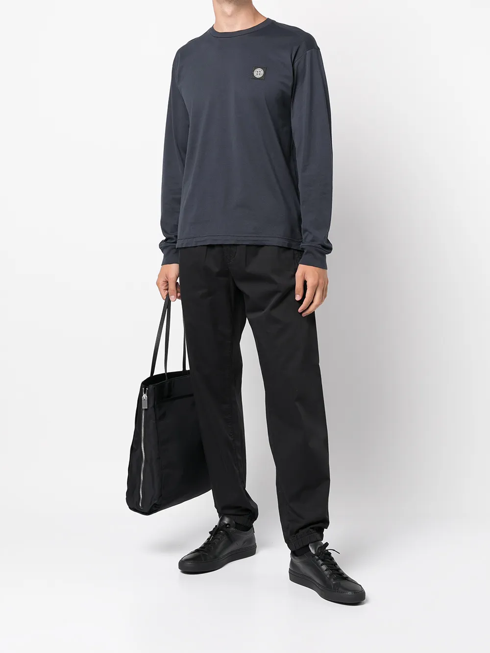 фото Stone island футболка с нашивкой-логотипом