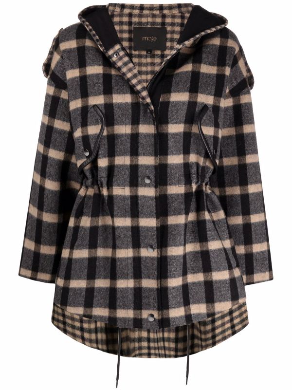 maje plaid jacket