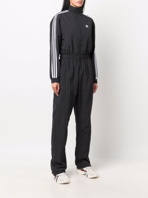 Adidas trefoil-logo zip-up Jumpsuit - Farfetch