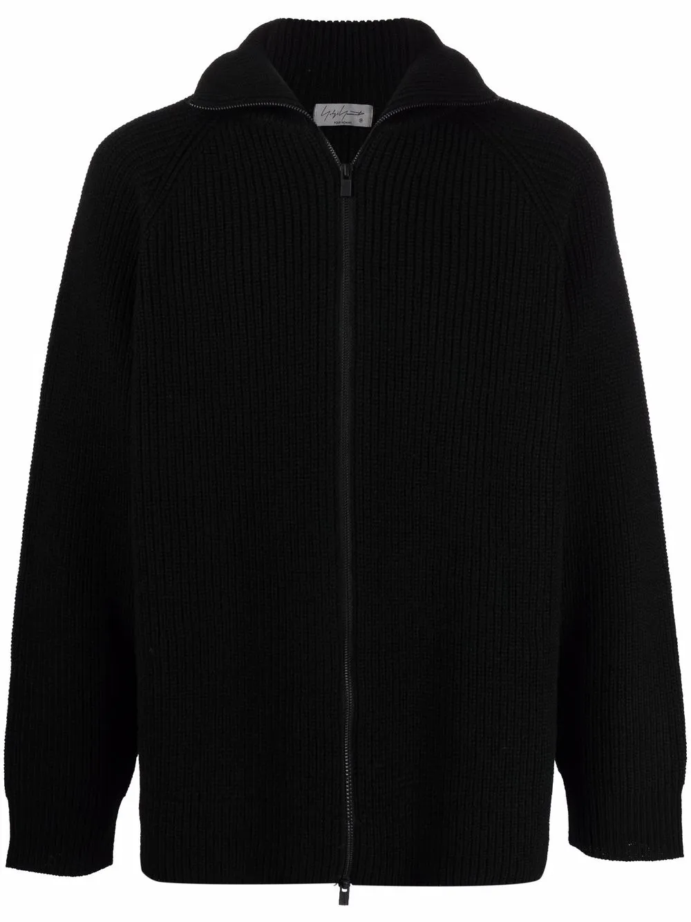 Yohji Yamamoto кардиган крупной вязки с высоким воротником