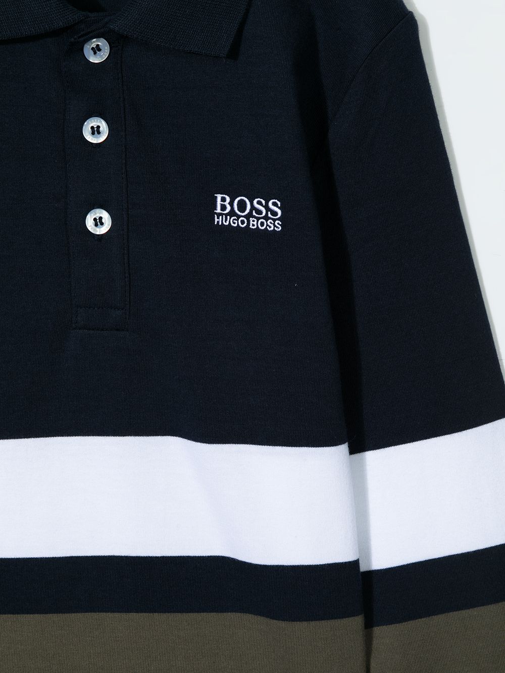 фото Boss kidswear рубашка поло в стиле колор-блок