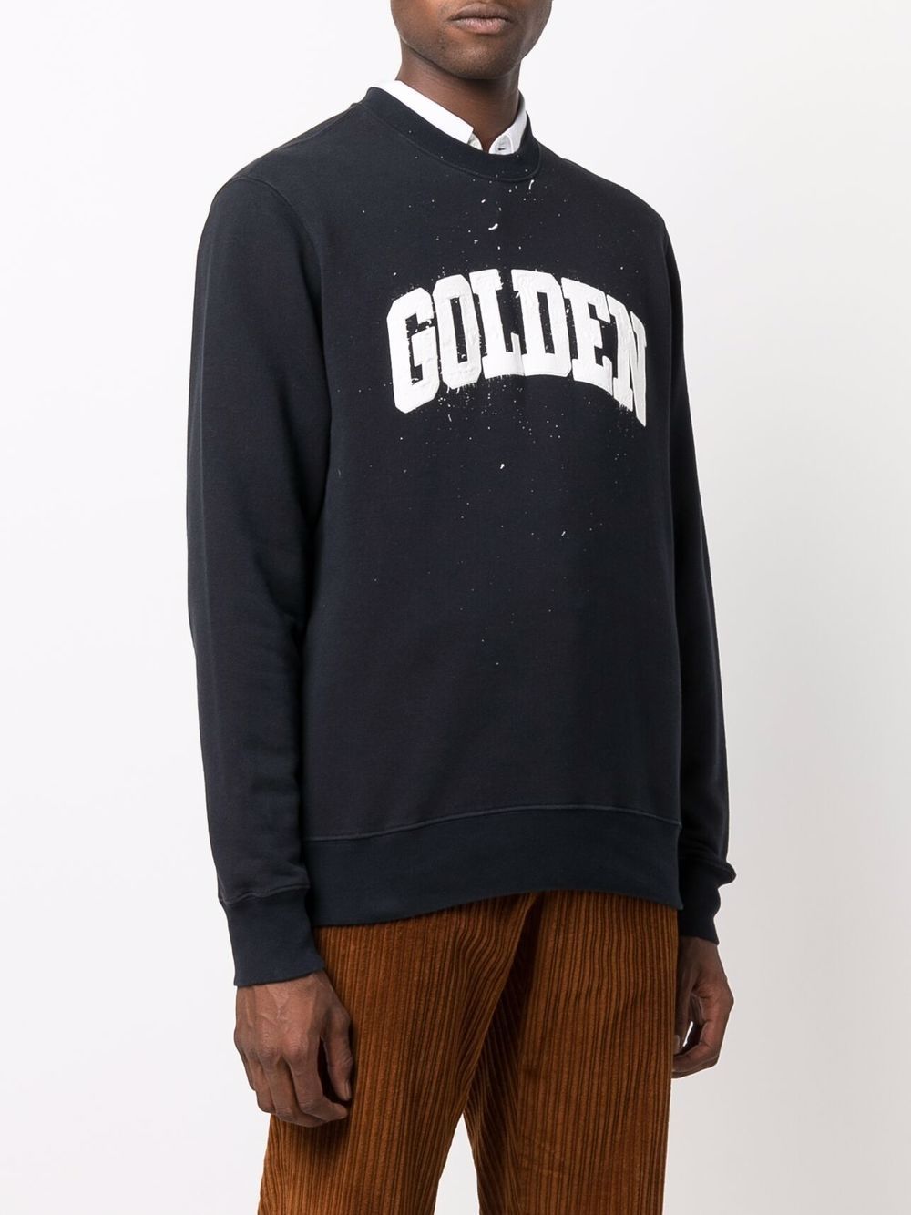 фото Golden goose painterly-print logo jumper