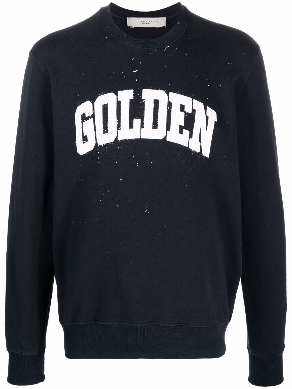 фото Golden goose painterly-print logo jumper